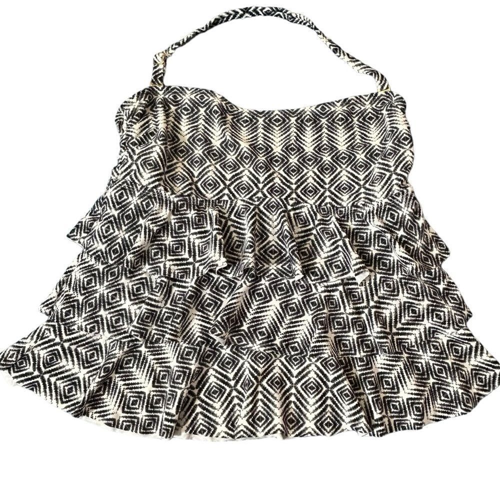 Island Escape Ruffled Tiered‎ halter style Tankini top 16